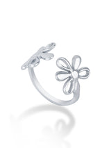 Soft Bloom Petal Open Ring