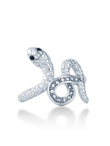 Elegant Snake Curve Ring