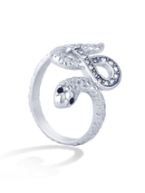 Elegant Snake Curve Ring