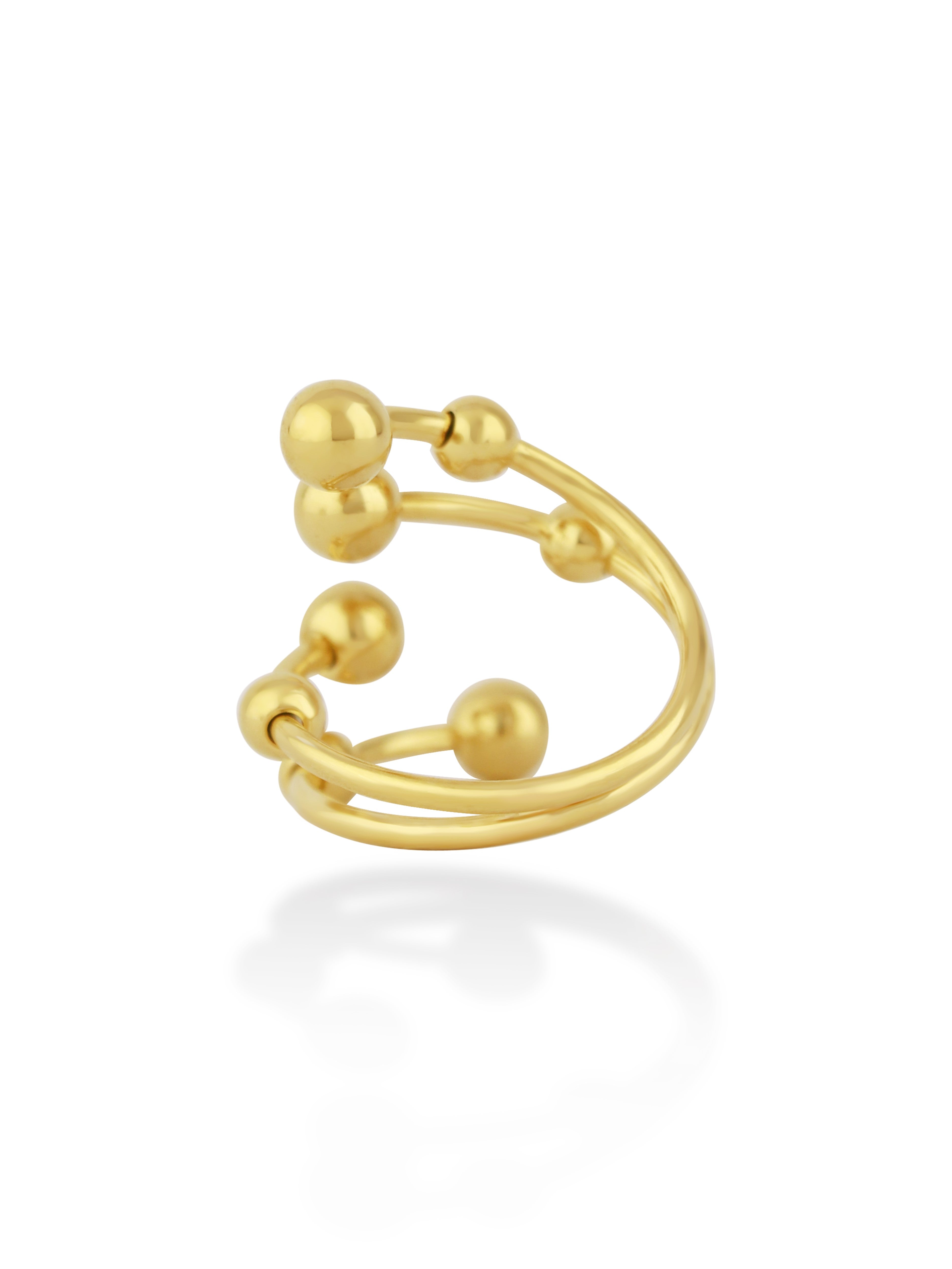Golden Drop Open Ring