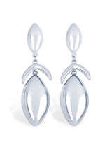 Modern Silver Leaf Dangle Earrings for Everyday Style