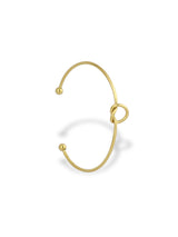 Eternal Knot Gold Plated Open Cuff Bangles for Women