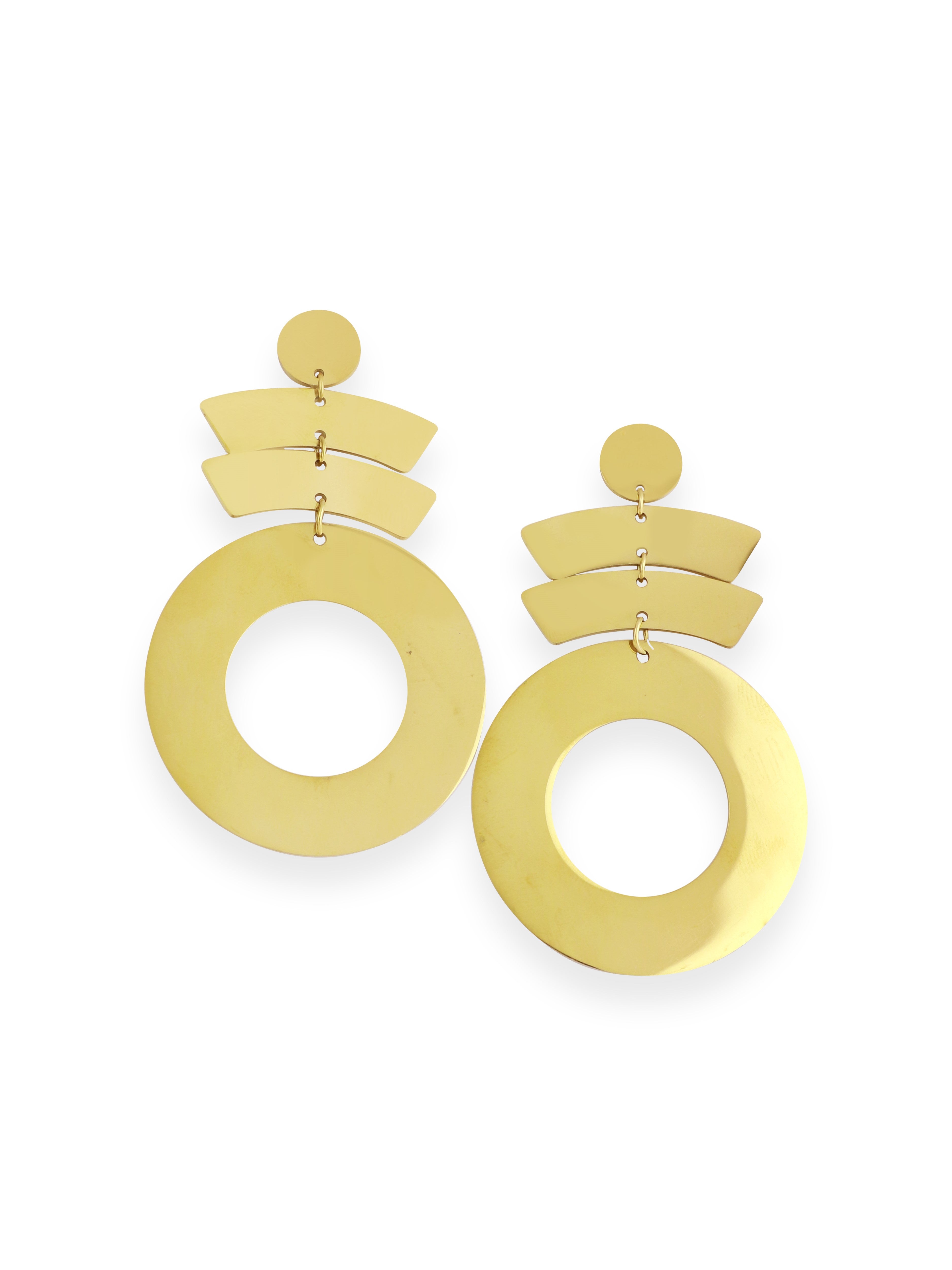 Geometric Circle Bar Jewelry Set