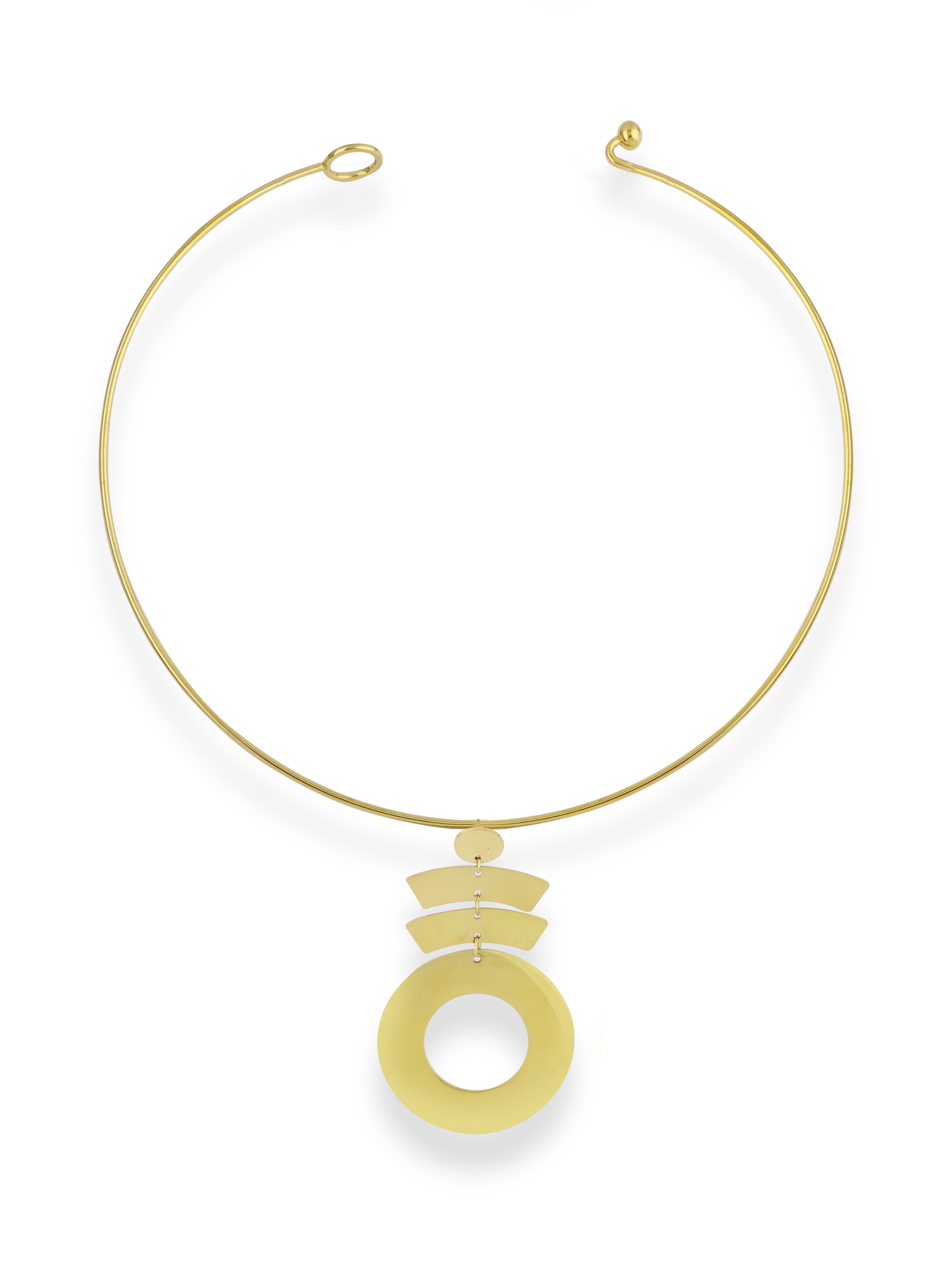 Geometric Circle Bar Jewelry Set