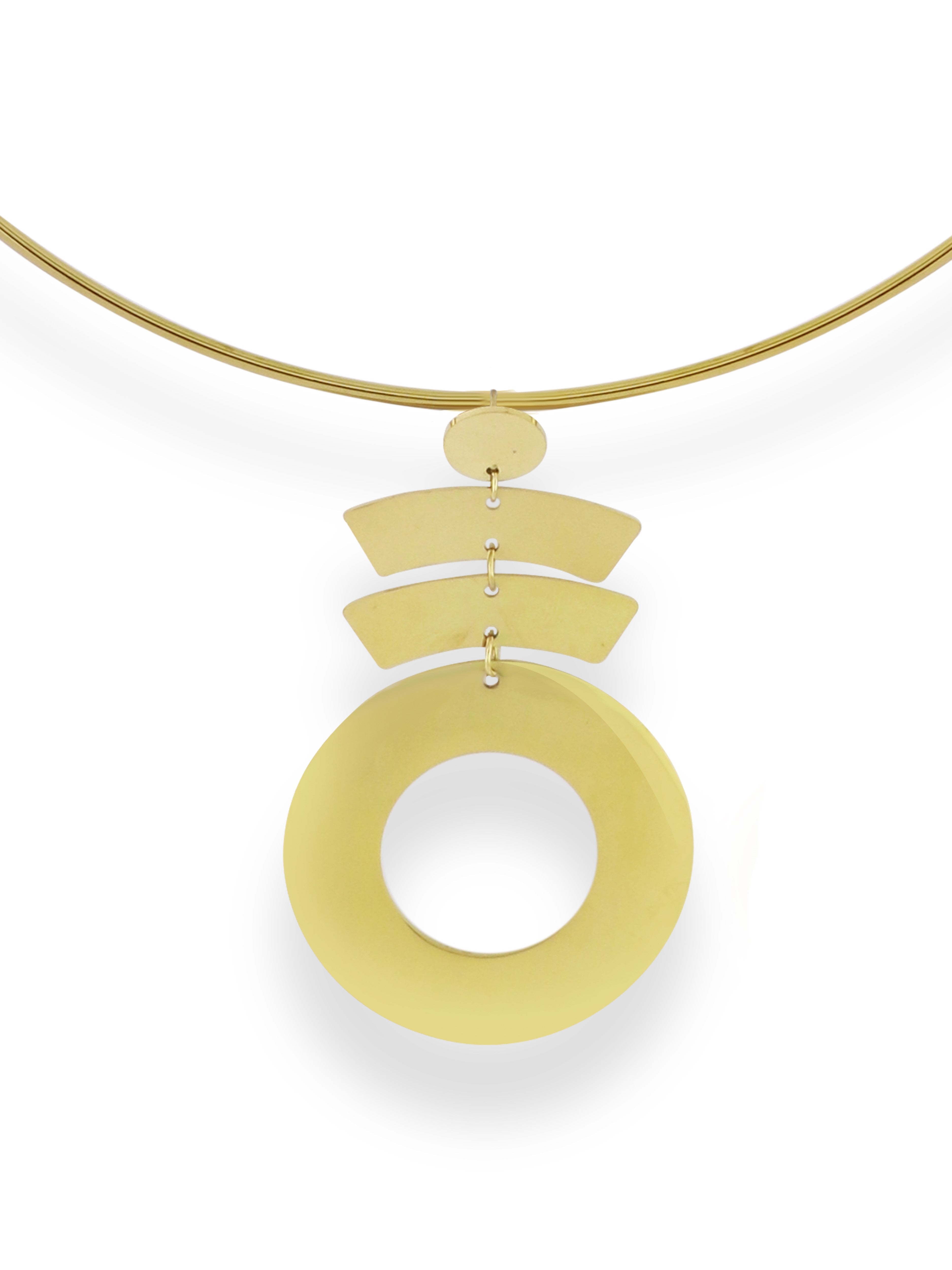 Geometric Circle Bar Jewelry Set