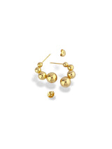 Silver Bubble Pearl Stud Earrings - Doulaat