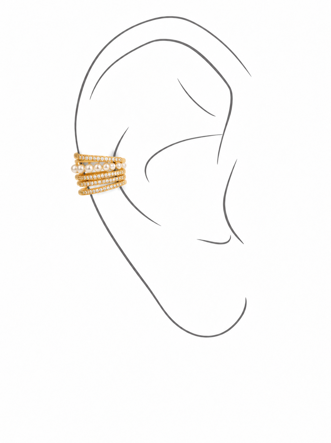 Pearl Arc Earcuff