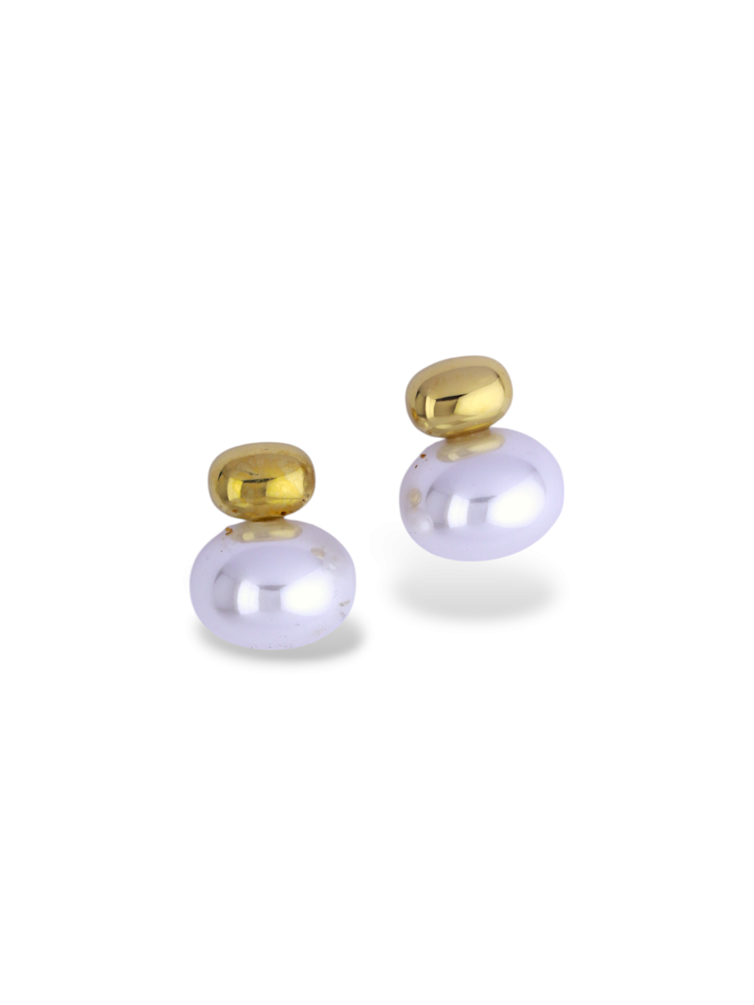Two Tier Orb Stud Earrings