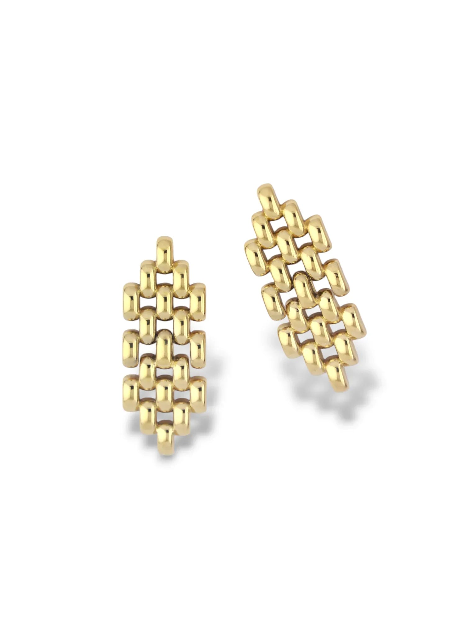 Bold Black Textured Drop Earrings - Doulaat