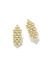 Bold Black Textured Drop Earrings - Doulaat