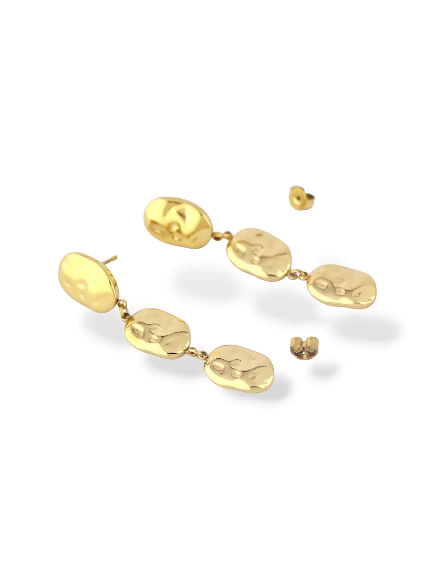 Elegant Silver Teardrop Pendant and Earring Set - Doulaat