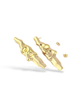 Elegant Gold Silken Drop Pendant and Earring Set - Doulaat