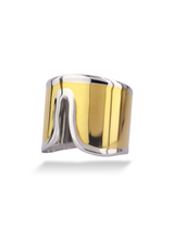 Elegant Quadruple Golden Cuff Bangle