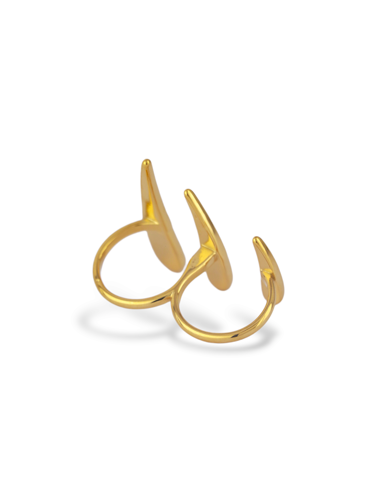 Golden Solstice Ring with a Modern Sun Design
