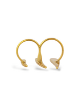 Golden Solstice Ring with a Modern Sun Design