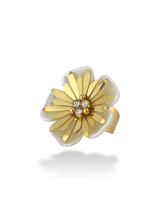 Golden Bloom Petal Ring