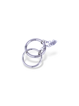 Twin Knot Linked Silver Ring