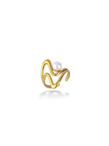 Ivory Pearl Wave Ring