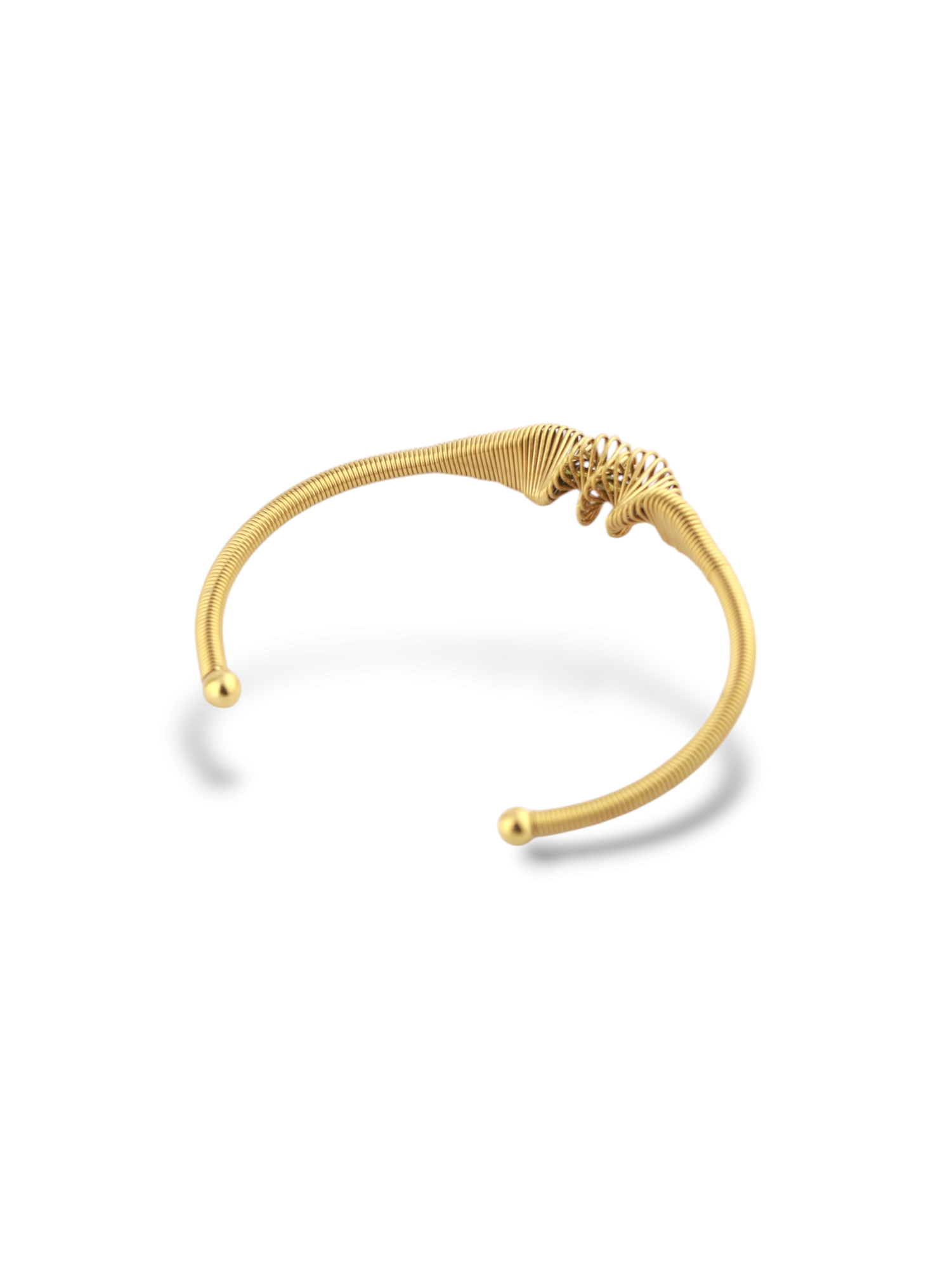 Golden Infinity Bangle with Shine