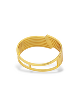 Radiant Gold Cuff Bangle with Clean Modern Lines