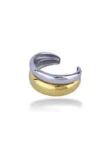 Modern Twinray Bangle with Two-Tone Metallic Finish - Doulaat