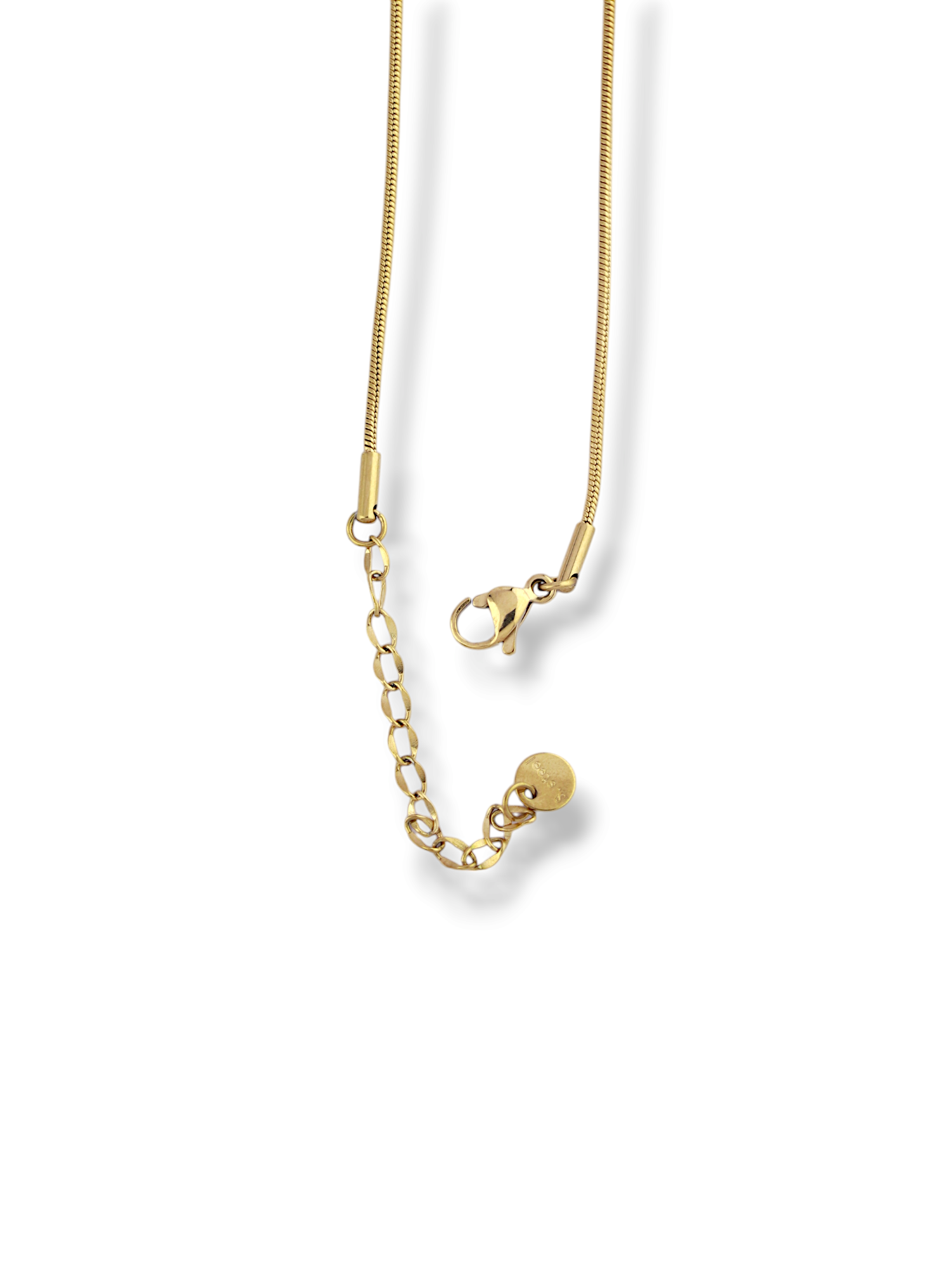 Gold Trapezoid Pendant with Elegant White Pearl