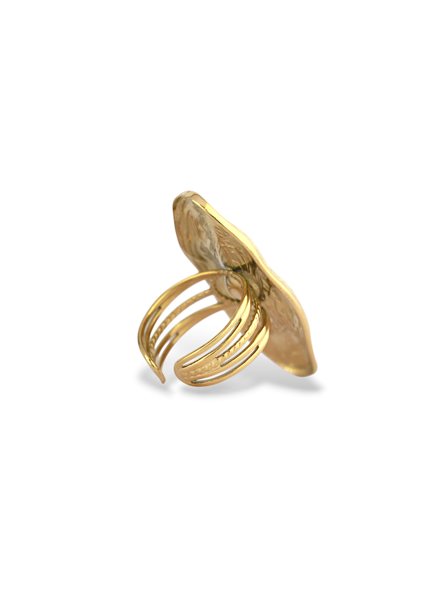 Elegant Gold ICON Ring with a Classic Round Pearl