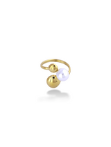 Gold Polished Gleam Ring with a Glossy Finish