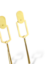 Modern Gold Geo Dangle Earrings