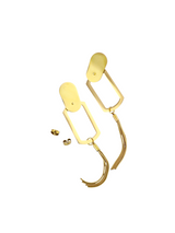 Modern Gold Geo Dangle Earrings