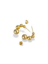 Silver Bubble Pearl Stud Earrings - Doulaat