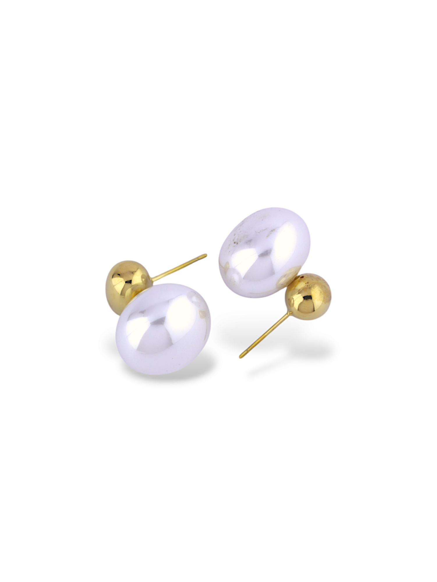 Two Tier Orb Stud Earrings