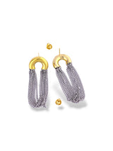 Elegant Silver Long Chain Drop Earrings for Women - Doulaat