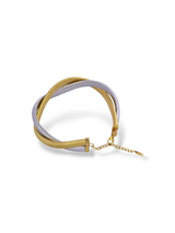 Dual Tone Braided Snake Chain Necklace for Women