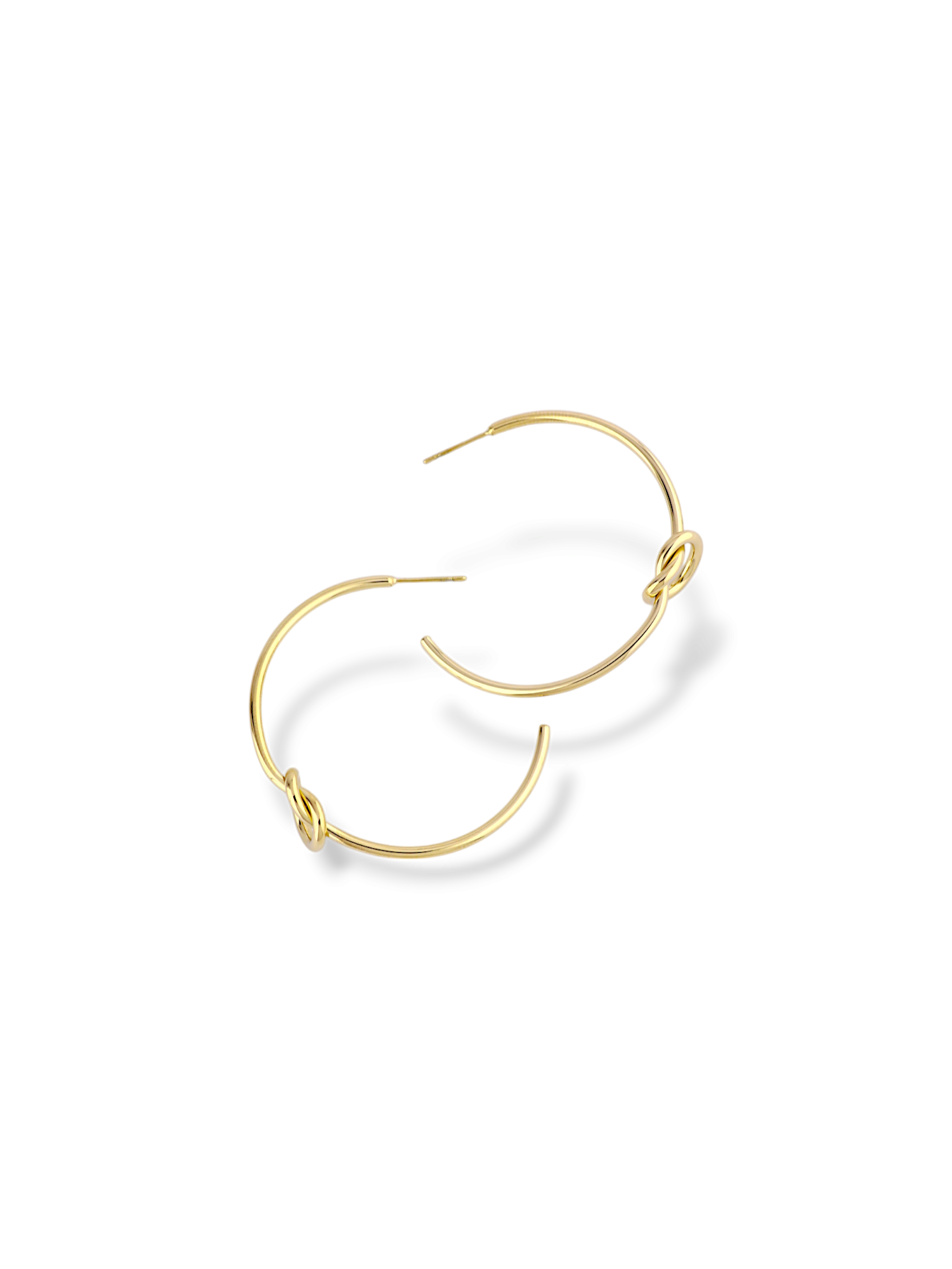 Knot Detail Hoop Earrings