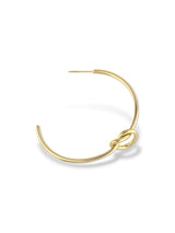 Knot Detail Hoop Earrings - Doulaat