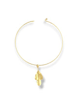 Elegant Gold Petal Pendant Necklace and Earring Set - Doulaat