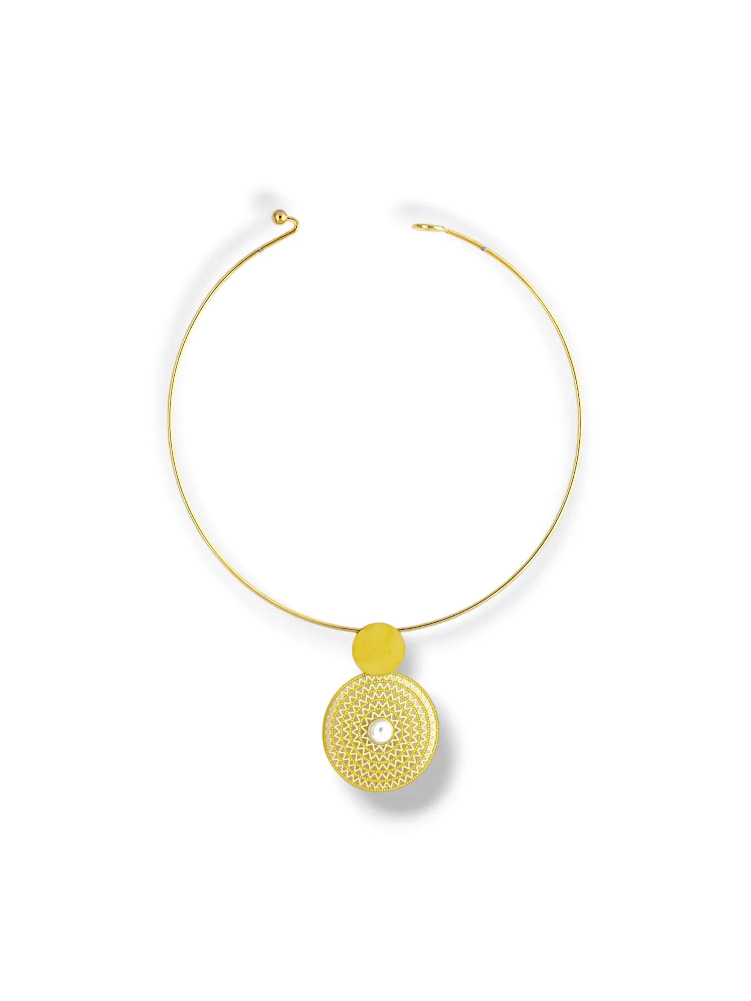 Elegant Gold Spiral Coin Jewelry Set with Pearls - Doulaat