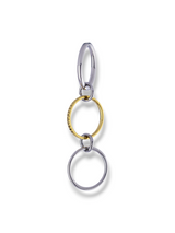 Interlinked Two Tone Circle Band Ring