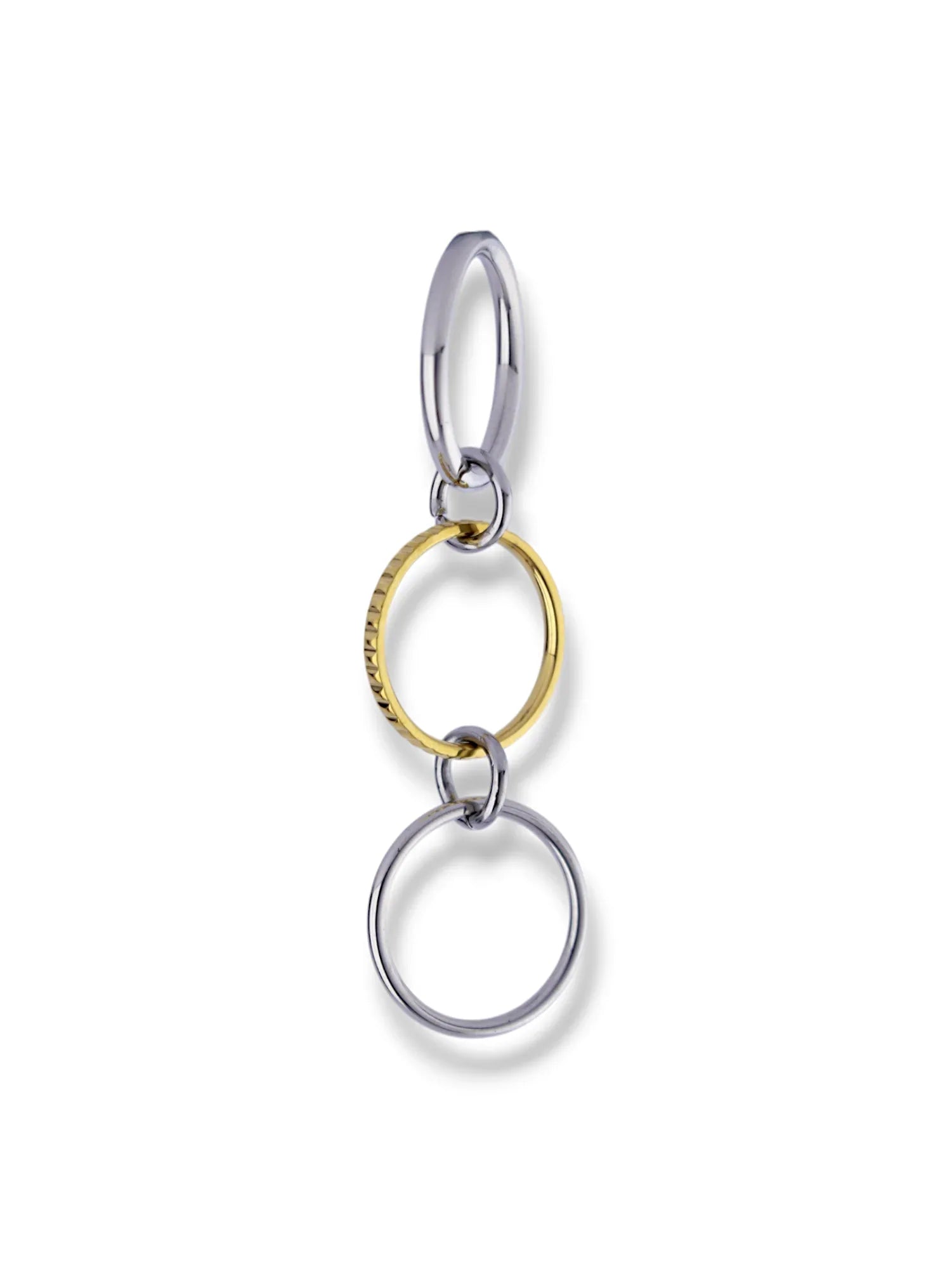 Interlinked Two Tone Circle Band Ring - Doulaat