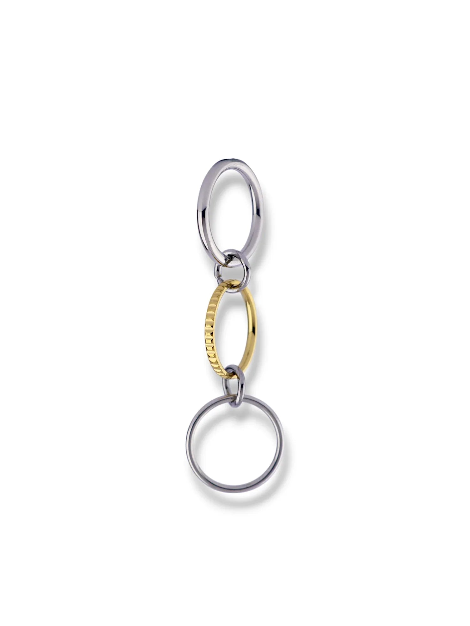 Interlinked Two Tone Circle Band Ring - Doulaat