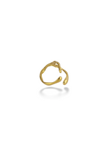 Elowen Adjustable Open Gold Ring with Elegant Style