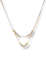 Two Strand Mixed Bead Necklace