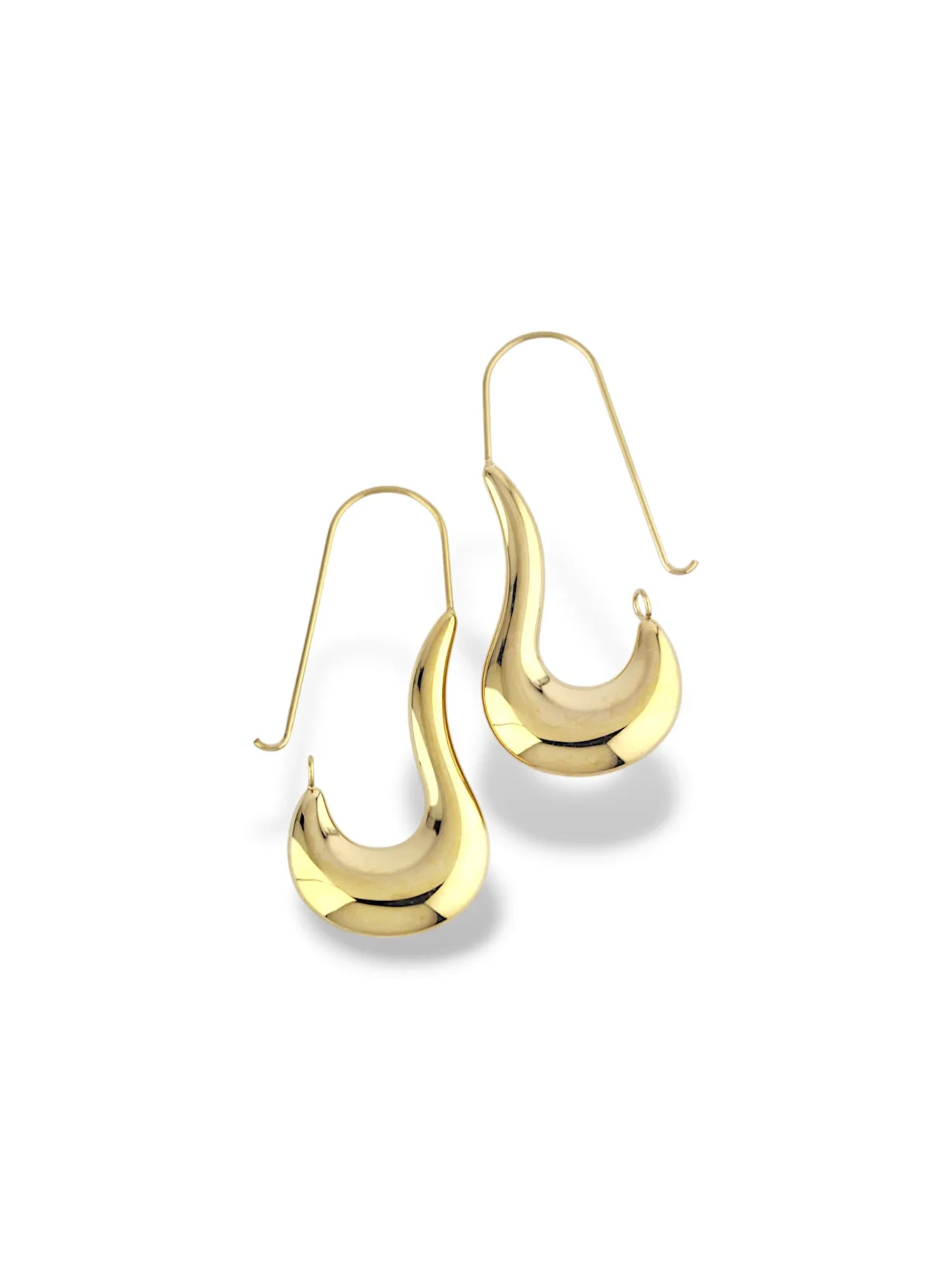 Curved Horn Dangle Earrings - Doulaat