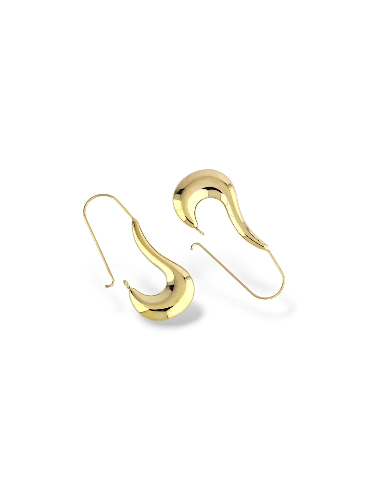 Curved Horn Dangle Earrings - Doulaat