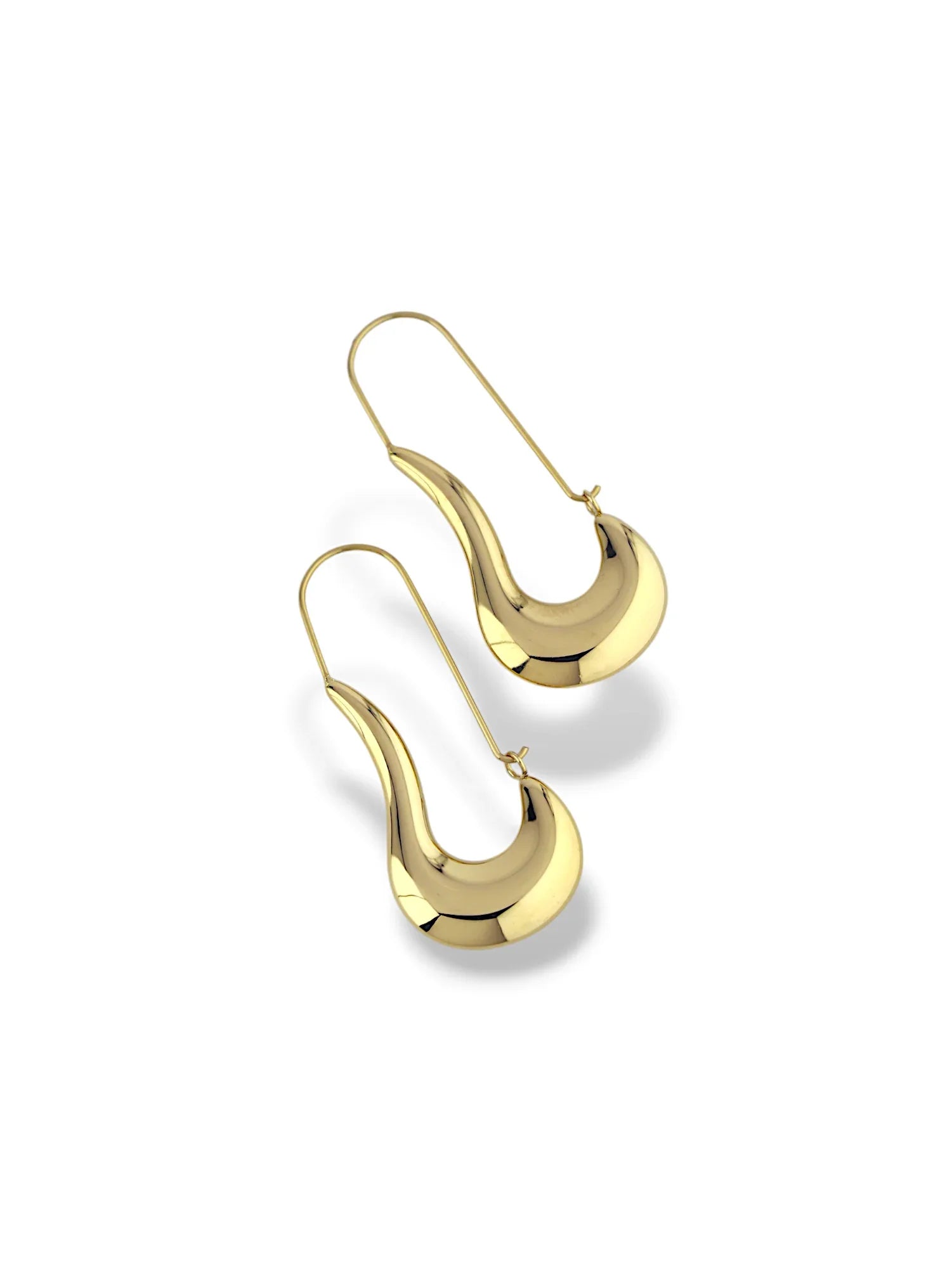 Curved Horn Dangle Earrings - Doulaat