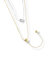Purple Bead Pendant Necklace - Doulaat