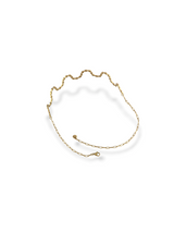 Wavy Textured Open Collar Necklace