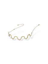 Wavy Textured Open Collar Necklace