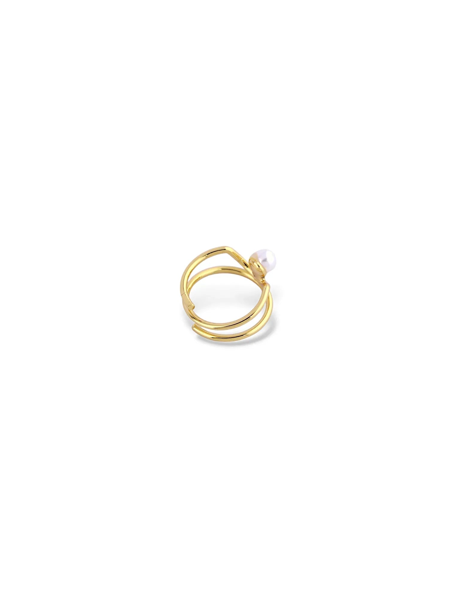 Pearl Twisted Band Ring - Doulaat